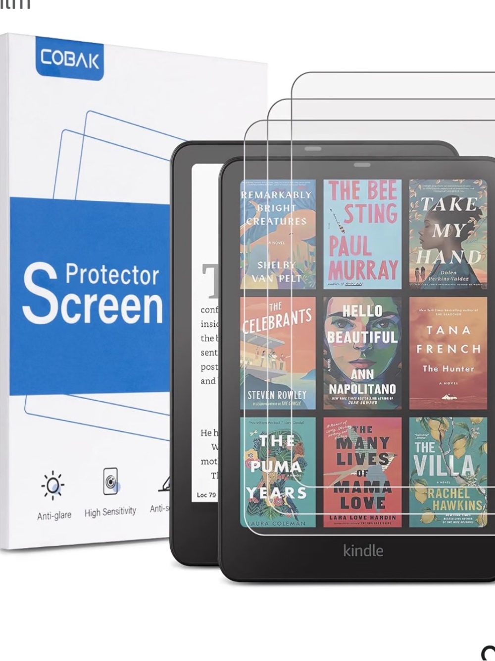 New 3 pack Clear Screen Protector for Tablet (Transparent)
